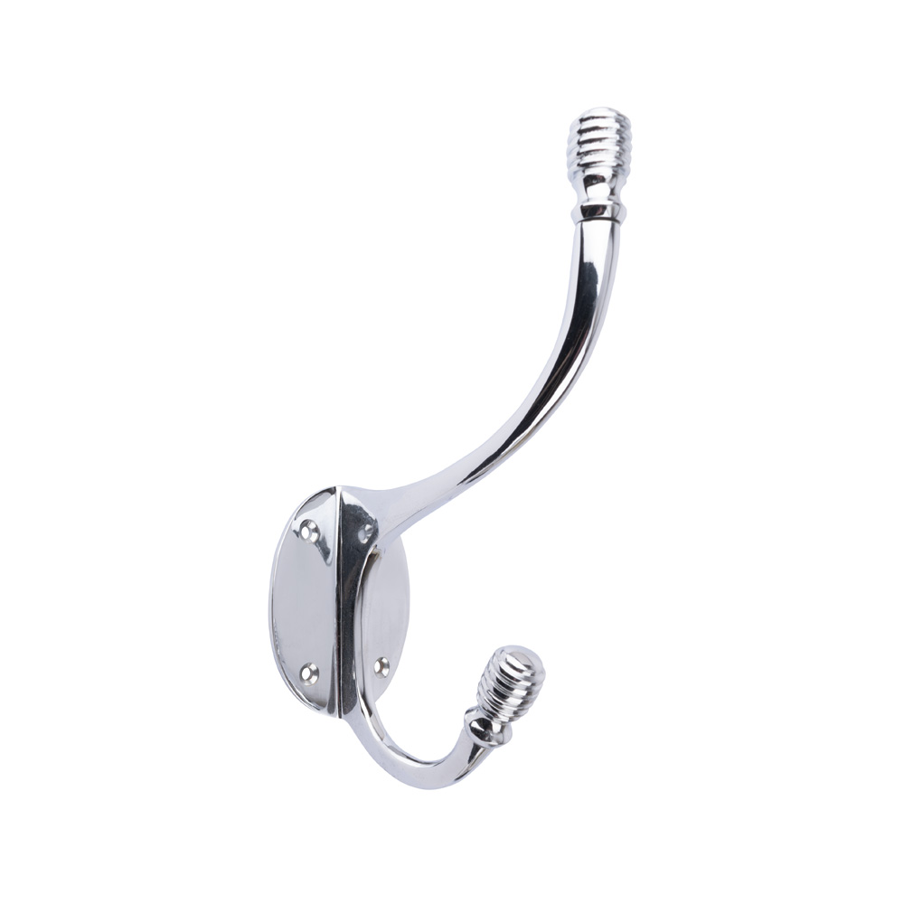 Dart Beehive Hat & Coat Hook - 150mm x 98mm - Polished Chrome